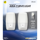 Westek NL-ARIA-F2 Aria Curve Night Light, Frosted, 2-pack