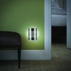 GE CoverLite LED Plug-In Night Light, Floral Design, Brushed Nickel, 29845