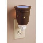 Darice Ceramic Plug-In Wax Warmer - Solid Brown Design