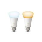 Philips Hue White Ambiance A19 Smart Light Bulb, 60W LED, 2-Pack