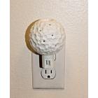 White Ceramic Plug-in Night Light Home Decor -D