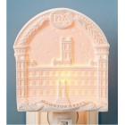 5.75" Arched Downton Abbey Highclere Castle Bisque Porcelain Decorative Night Light
