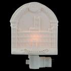 5.75" Arched Downton Abbey Highclere Castle Bisque Porcelain Decorative Night Light