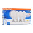 Sylvania LED Light Bulb, 60W Equivalent, A19, Daylight 5000K, 4 Pack