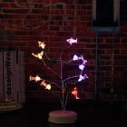1Pcs LED Night Light Nine Dolphins Tree Branch Lights Table Lamp Charging Gift Decor with USB Cable For Home Decoration
