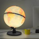 9.8'' Rotating World Globe Earth LED Lamp Illuminated Desk Map Night Light Child Birthday Gift