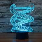 Moaere 3D Lamp Spiral Led Illusion Light 3D Night Light USB Acrylic Colorful LED Table Desk Christmas Decoration Gift Toy