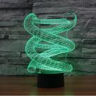 Moaere 3D Lamp Spiral Led Illusion Light 3D Night Light USB Acrylic Colorful LED Table Desk Christmas Decoration Gift Toy