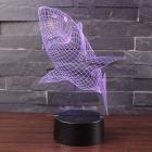 3D Deep Sea Ocean Shark Lamp Acrylic LED Night Light Desk 7 Colors Change Gifts Illusion Led Night Light Lamp Kids Birthday Gifts Night Light Home Decor