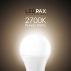LEDPAX A-19 Dimmable LED Bulb 9W (60W equivalent), 2700K , 800 Lumens, CRI 80, UL, ES Certified, 18 Pack
