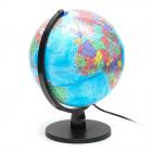 25cm/ 9.8'' Desktop World Globe Night Light Geography Illuminated LED Lamp Kids Bedroom Decor Gift