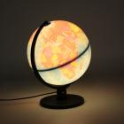 25cm/ 9.8'' Desktop World Globe Night Light Geography Illuminated LED Lamp Kids Bedroom Decor Gift