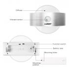 LinTimes Wall Light, Motion Sensor LED Night Light, Battery Operated, Stick on Anywhere for Stair,Kitchen,Bathroom,Laundry Room,Hallway,Closet