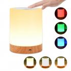 Wedlies Bedside Touch Sensor Lamp USB Dimmable Table Lamp LED Smart Atmosphere Mood Night Light Room Decor Kids Gift