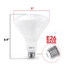LEDPAX BR40 Dimmable LED Bulb, 17W (85W equivalent), 2700K , 1100 Lumens, CRI 80, UL, ES Certified, 12 Pack
