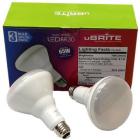 uBRITE LED Light Bulb - 65W Equivalent BR30 Soft White 2700K Dimmable LED - 3 pack