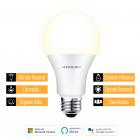 Merkury Innovations A19 Smart Light Bulb, 60W Dimmable White LED, 1-Pack