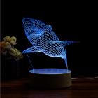 3D Deep Ocean Shark Lamp Acrylic LED Night Light Desk 7 Colors Change Gifts Illusion Led Night Light Lamp Kids Birthday Gifts Night Light Home Decor