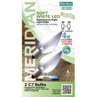 Meridian SMD-LED C7 Replacement Nightlight Bulb, 2-Pack