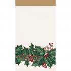 Winter Holly Guest Towels, 48 Count
