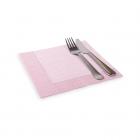 Disposable Paper Napkins - Square - White And Red - Dinner - 16" x 16" - 25 Count Box