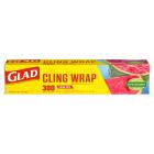 Glad Clingwrap Plastic Food Wrap - 300 Square Foot Roll