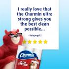 Charmin Ultra Strong Toilet Paper, 12 Mega Rolls, 286 sheets per roll