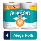 Angel Soft Toilet Paper, 4 Mega Rolls