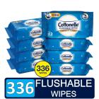 Cottonelle FreshCare Flushable Wipes, 8 packs of 42 wipes, 336 wipes total