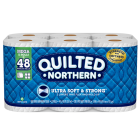 Quilted Northern Ultra Soft & Strong Toilet Paper, 12 Mega Rolls (48 Regular Rolls)