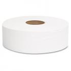 JRT Jumbo Bath Tissue, Septic Safe, 1-Ply, White, 10" dia, 6 Rolls/Carton