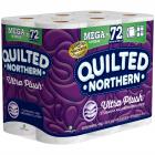 Quilted Northen Ultra Plush Toilet Paper, 18 Mega Rolls (72 Regular Rolls)