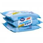 Great Value Flushable Wipes, Fresh Scent, 42 Ct, 3 Pack