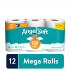 Angel Soft Toilet Paper, 12 Mega Rolls (48 Regular Rolls)