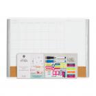 U Brands 3N1 Magnetic Dry Erase Board Calendar, 17 x 23 Inches, MOD Frame