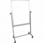 Luxor Magnetic Rolling Whiteboard, 30" x 40", Silver Aluminum Frame