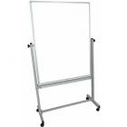 Luxor Magnetic Rolling Whiteboard, 36" x 48", Silver Aluminum Frame