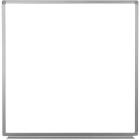 Luxor Magnetic Wall-Mounted Dry Erase Board, 48" x 48", Silver Aluminum Frame