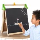 Three-in-One Easel – Double Sided Chalkboard and Whiteboard on A-Frame by Hey! Play!