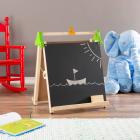 Three-in-One Easel – Double Sided Chalkboard and Whiteboard on A-Frame by Hey! Play!