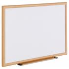 Universal Dry Erase Board, Melamine, 36 x 24, Oak Frame -UNV43619