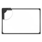 Universal Design Series Magnetic Steel Dry Erase Board, 36 x 24, White, Black Frame -UNV43025