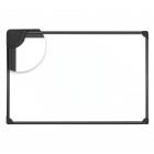 Universal Design Series Magnetic Steel Dry Erase Board, 36 x 24, White, Black Frame -UNV43025