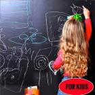 200cm x 45/60cm Vinyl Chalkboard Wall Stickers Removable Blackboard Decals Chalkboard Contact Paper Self-Adhesive Art Decor For School/ Office/ Home