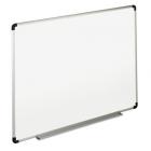 Universal Dry Erase Board, Melamine, 48 x 36, White, Black/Gray Aluminum/Plastic Frame -UNV43724