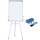 Portable Dry Erase Easel Magnetic White Board Dry Erase Board Tripod Whiteboard Flipchart Easel Height Adjustable for Office/Home/School Use with 1 Eraser,3 Magnets(36x24 inches)