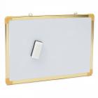 24"x16"Home School Office Multifunctional Double Side Magnetic Whiteboard Writing Drawing Presentation Board