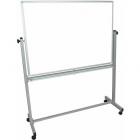 Luxor Magnetic Rolling Whiteboard, 48" x 36", Silver Aluminum Frame