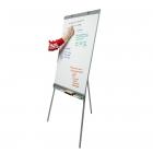 Mind Reader Magnetic Dry Erase Easel White board with Stand Adjustable Height, Lightweight, Portable Tripod Versatile White Board, White