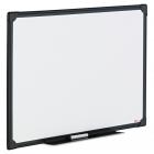 Universal Dry Erase Board, Melamine, 24 x 18, Black Frame -UNV43630